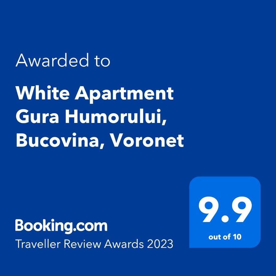 White Apartment Gura Humorului, Bucovina, Voronet Kültér fotó